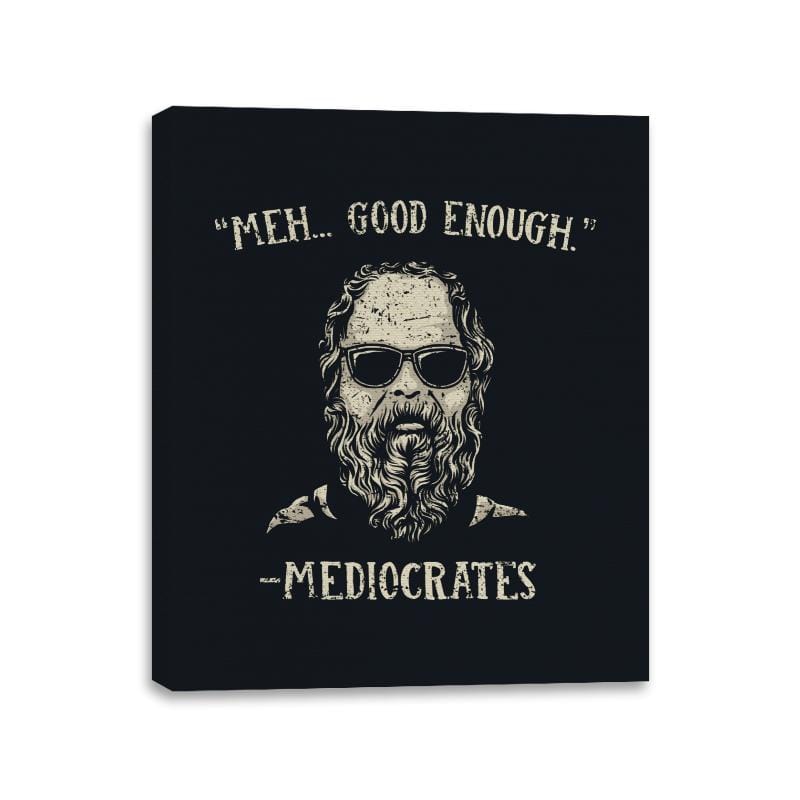 Mediocrates - Canvas Wraps Canvas Wraps RIPT Apparel 11x14 / Black