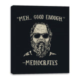 Mediocrates - Canvas Wraps Canvas Wraps RIPT Apparel 16x20 / Black