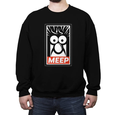 Meep - Crew Neck Sweatshirt Crew Neck Sweatshirt RIPT Apparel Small / Black
