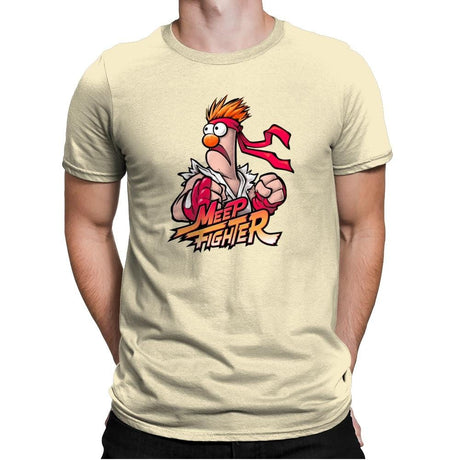 Meep Fighter Exclusive - Mens Premium T-Shirts RIPT Apparel Small / Natural