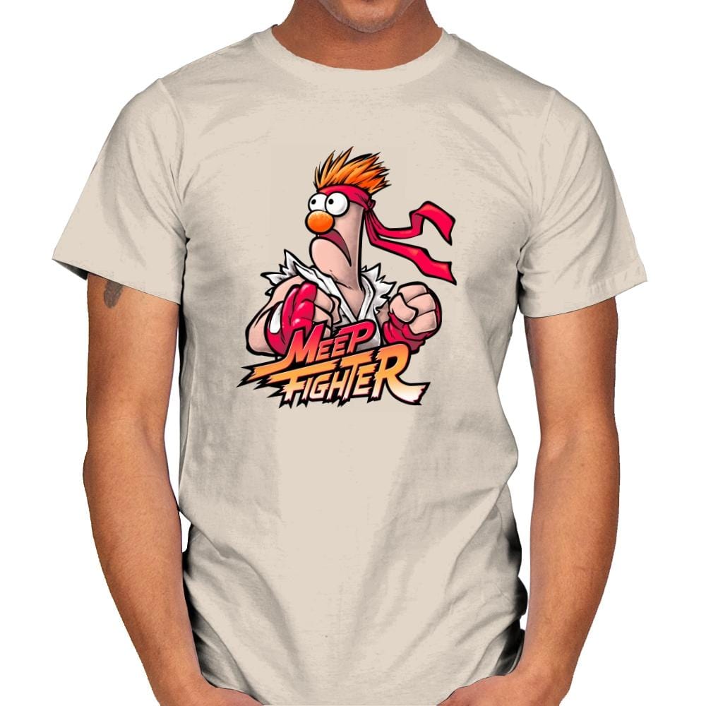 Meep Fighter Exclusive - Mens T-Shirts RIPT Apparel Small / Natural