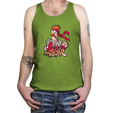 Meep Fighter Exclusive - Tanktop Tanktop RIPT Apparel X-Small / Leaf