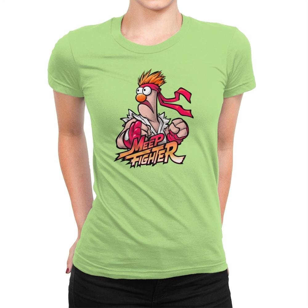 Meep Fighter Exclusive - Womens Premium T-Shirts RIPT Apparel Small / Mint