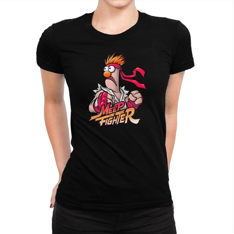 Meep Fighter Exclusive - Womens Premium T-Shirts RIPT Apparel Small / Natural