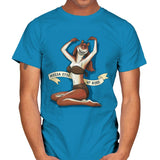 Meesa Eyes Up Here - Mens T-Shirts RIPT Apparel Small / Sapphire