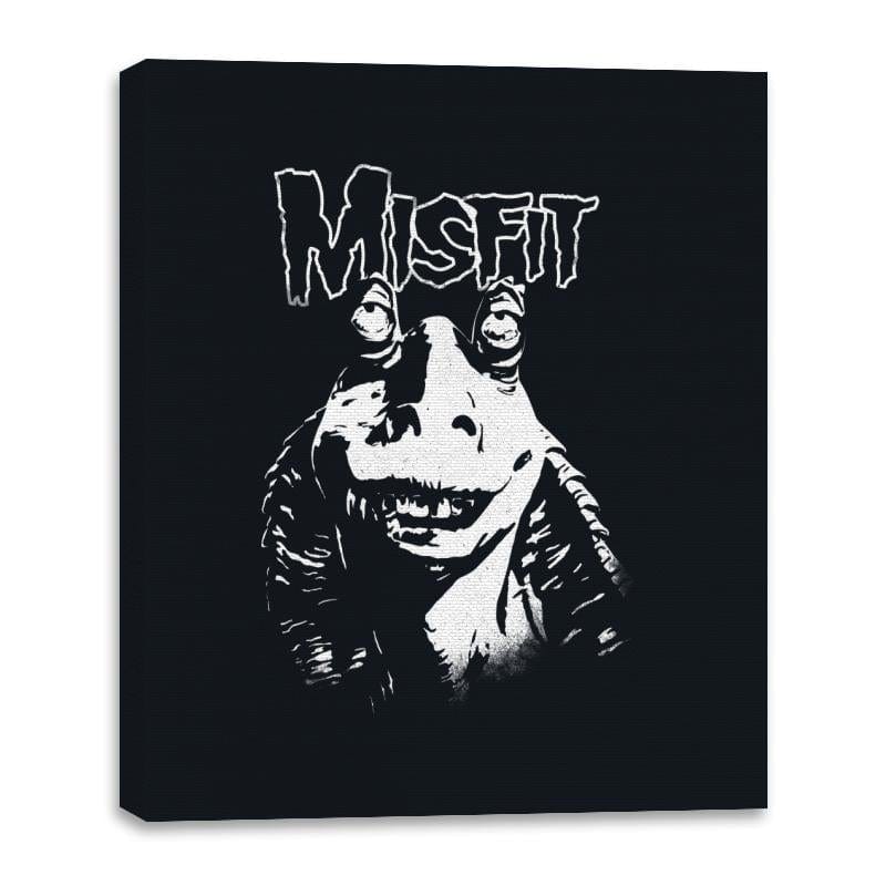 Meesa Misfit - Canvas Wraps Canvas Wraps RIPT Apparel 16x20 / Black