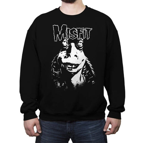 Meesa Misfit - Crew Neck Sweatshirt Crew Neck Sweatshirt RIPT Apparel Small / Black