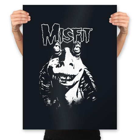 Meesa Misfit - Prints Posters RIPT Apparel 18x24 / Black