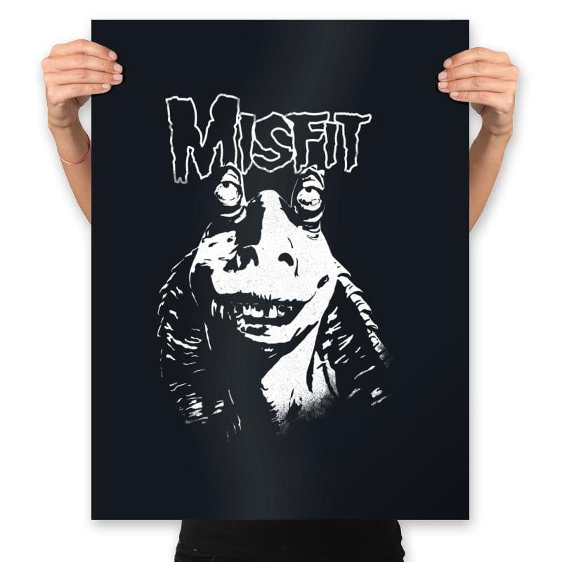 Meesa Misfit - Prints Posters RIPT Apparel 18x24 / Black