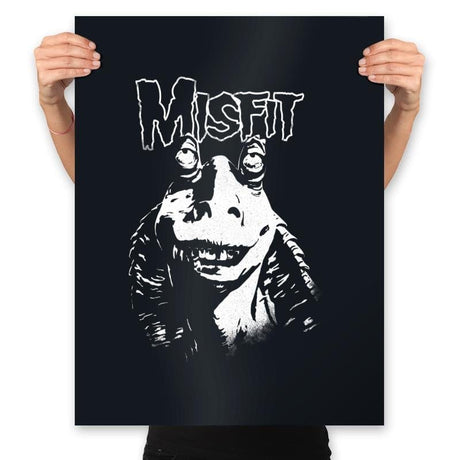 Meesa Misfit - Prints Posters RIPT Apparel 18x24 / Black