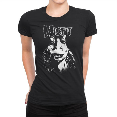 Meesa Misfit - Womens Premium T-Shirts RIPT Apparel Small / Black