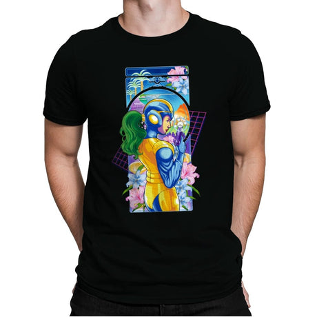 Mega Art Nouveau - Mens Premium T-Shirts RIPT Apparel Small / Black