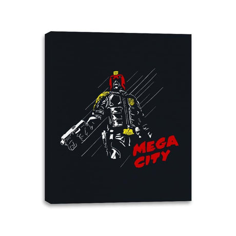 Mega City - Canvas Wraps Canvas Wraps RIPT Apparel 11x14 / Black