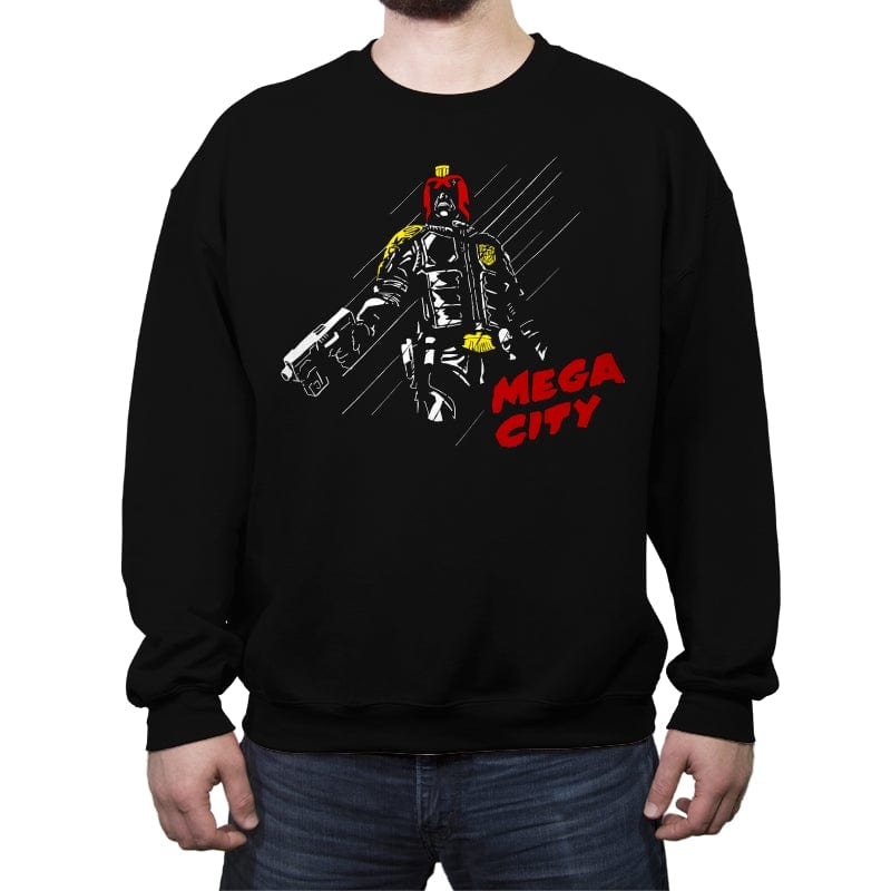 Mega City - Crew Neck Sweatshirt Crew Neck Sweatshirt RIPT Apparel Small / Black