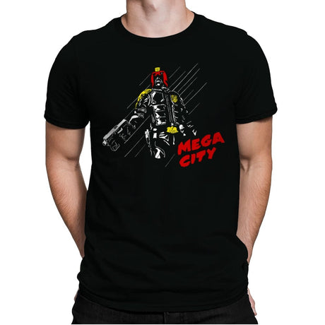 Mega City - Mens Premium T-Shirts RIPT Apparel Small / Black