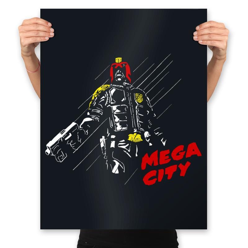 Mega City - Prints Posters RIPT Apparel 18x24 / Black