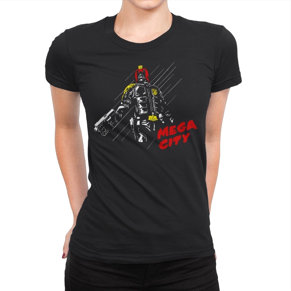 Mega City - Womens Premium T-Shirts RIPT Apparel Small / Black