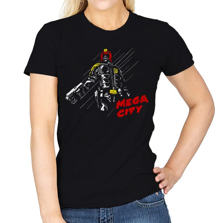 Mega City - Womens T-Shirts RIPT Apparel Small / Black