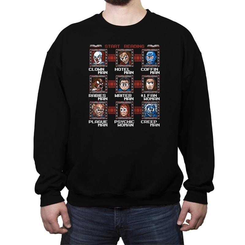 Mega King - Crew Neck Sweatshirt Crew Neck Sweatshirt RIPT Apparel Small / Black