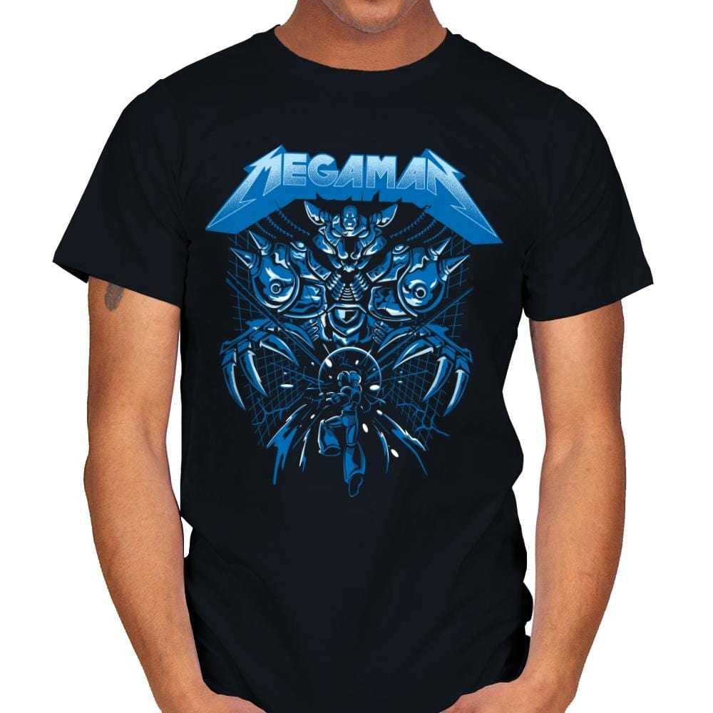 Mega Rockman - Mens T-Shirts RIPT Apparel Small / Black