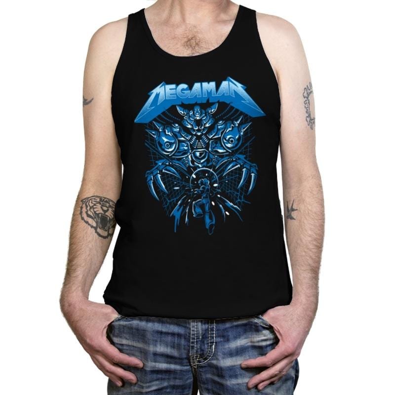 Mega Rockman - Tanktop Tanktop RIPT Apparel X-Small / 151515