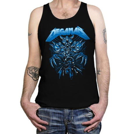 Mega Rockman - Tanktop Tanktop RIPT Apparel X-Small / 151515