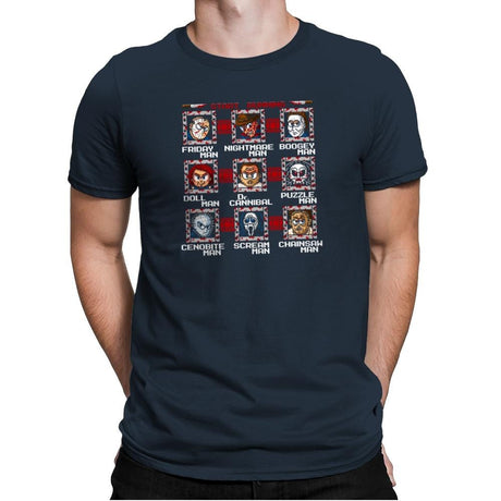 Mega Slashers Exclusive - Dead Pixels - Mens Premium T-Shirts RIPT Apparel Small / Indigo