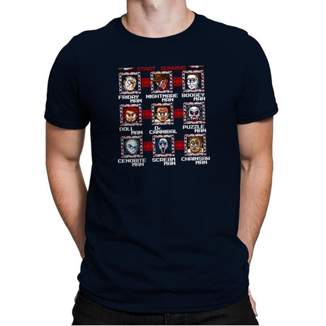 Mega Slashers Exclusive - Dead Pixels - Mens Premium T-Shirts RIPT Apparel Small / Midnight Navy