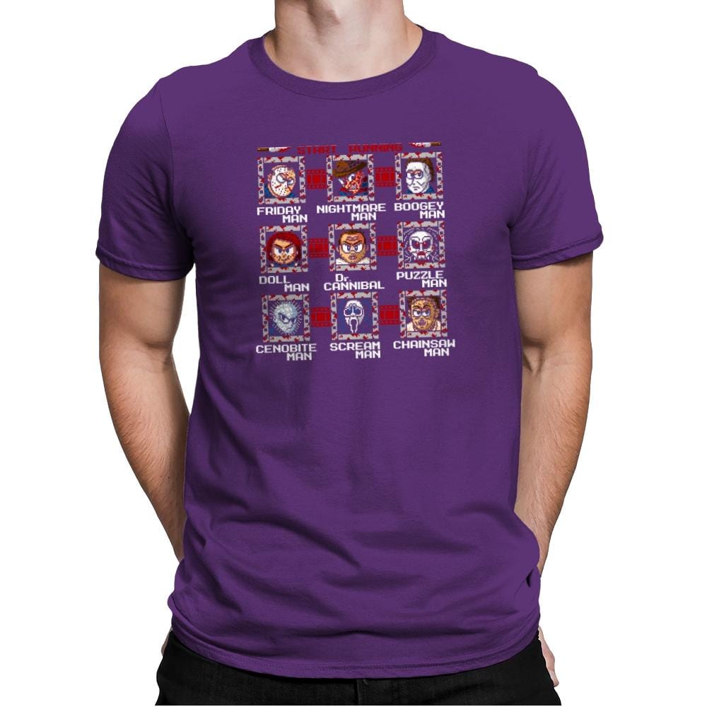 Mega Slashers Exclusive - Dead Pixels - Mens Premium T-Shirts RIPT Apparel Small / Purple Rush