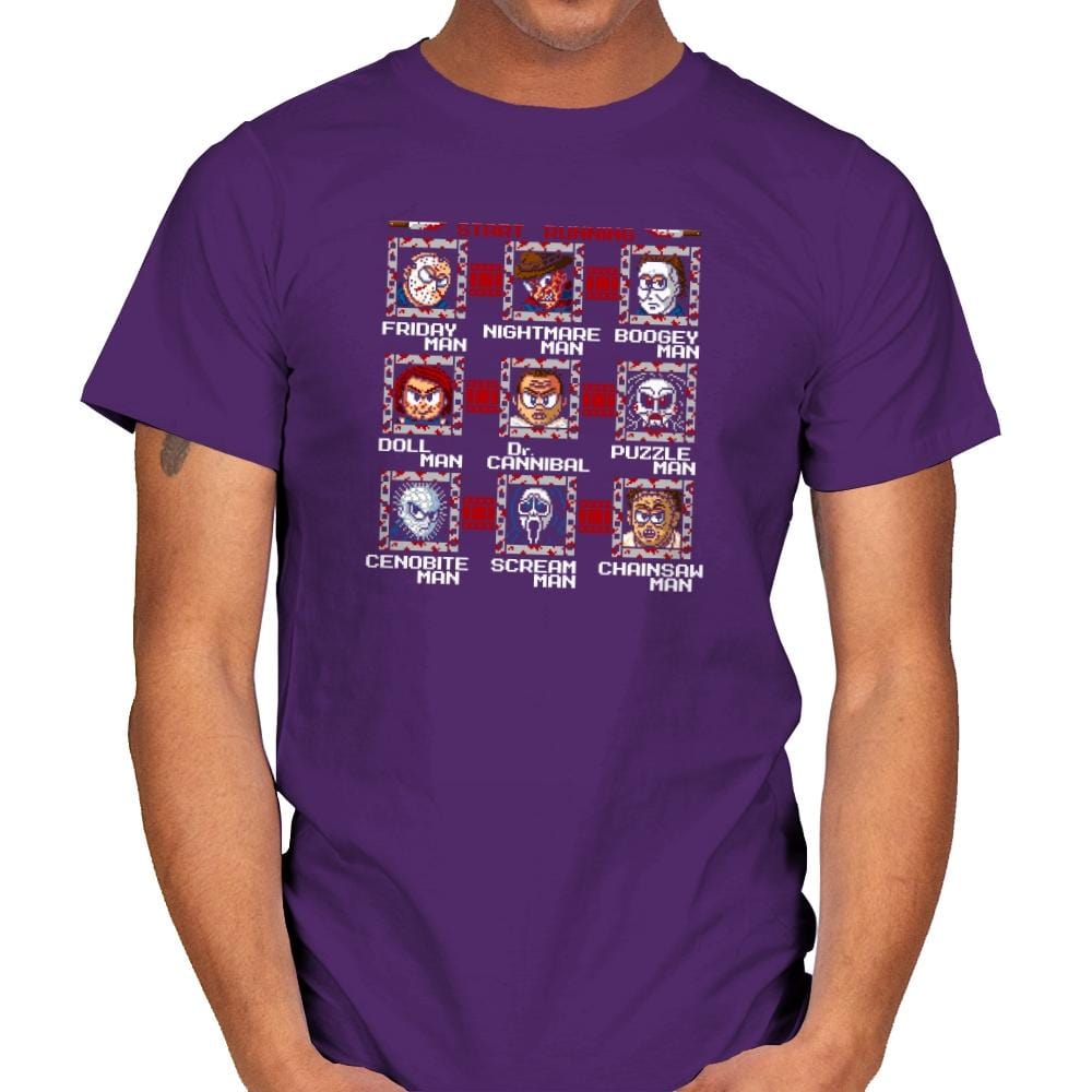 Mega Slashers Exclusive - Dead Pixels - Mens T-Shirts RIPT Apparel Small / Purple