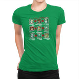 Mega Slashers Exclusive - Dead Pixels - Womens Premium T-Shirts RIPT Apparel Small / Kelly Green