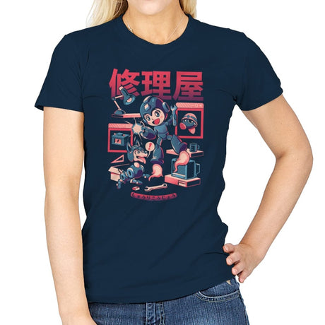 Mega Workshop - Womens T-Shirts RIPT Apparel Small / Navy