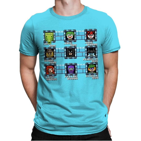 MegaBat Brick Masters Exclusive - Mens Premium T-Shirts RIPT Apparel Small / Tahiti Blue