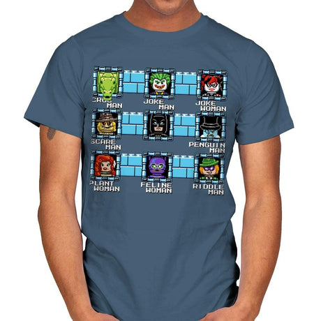 MegaBat Brick Masters Exclusive - Mens T-Shirts RIPT Apparel Small / Indigo Blue
