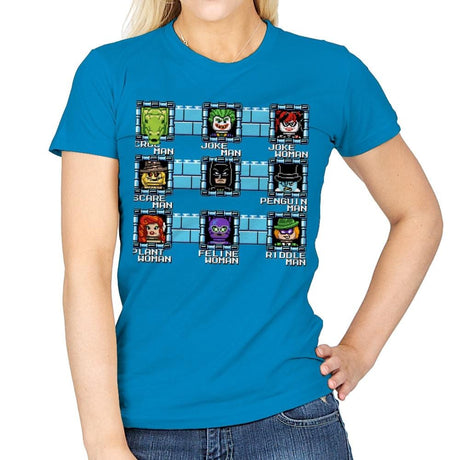 MegaBat Brick Masters Exclusive - Womens T-Shirts RIPT Apparel Small / Sapphire