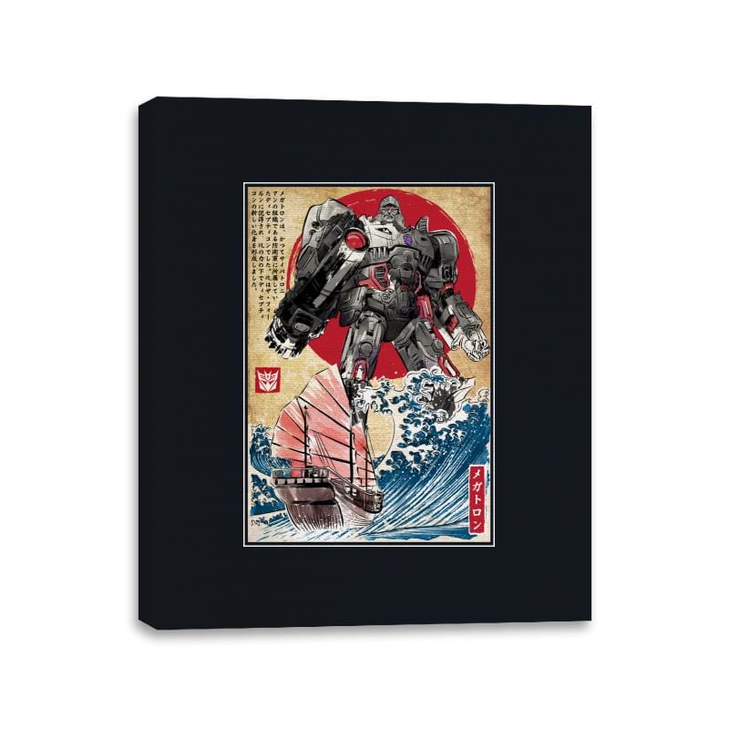 Megatron in Japan - Canvas Wraps Canvas Wraps RIPT Apparel 11x14 / Black