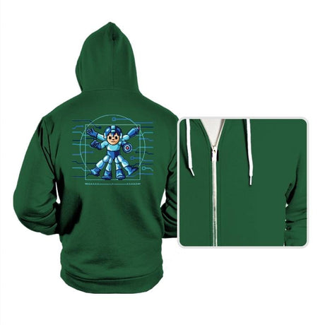 MegaVitruvianMan - Hoodies Hoodies RIPT Apparel Small / True Royal