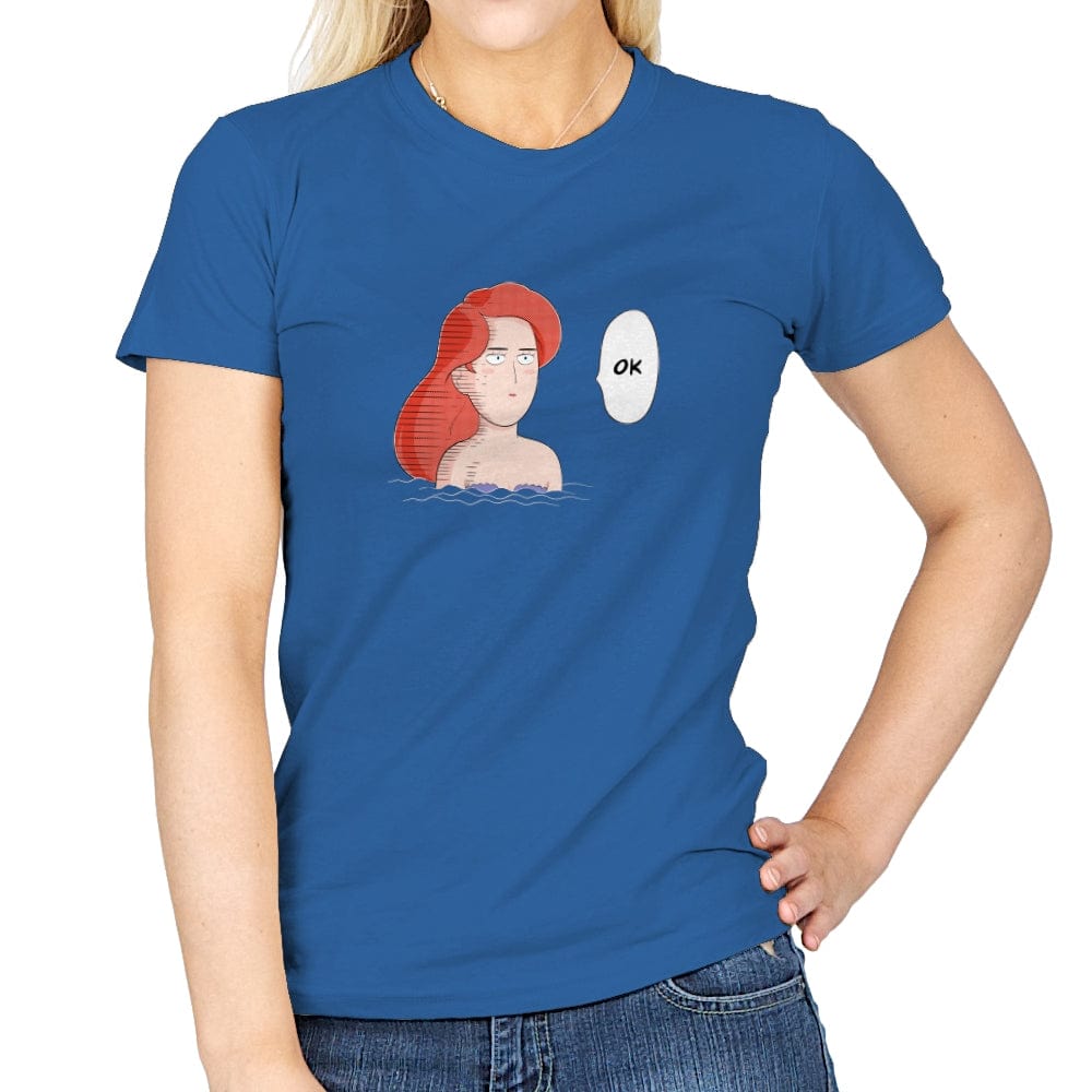 Meh-maid - Womens T-Shirts RIPT Apparel Small / Royal