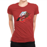 Melting Cyberpunk Bike - Womens Premium T-Shirts RIPT Apparel Small / Red