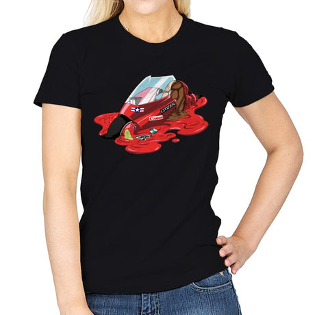 Melting Cyberpunk Bike - Womens T-Shirts RIPT Apparel Small / Black