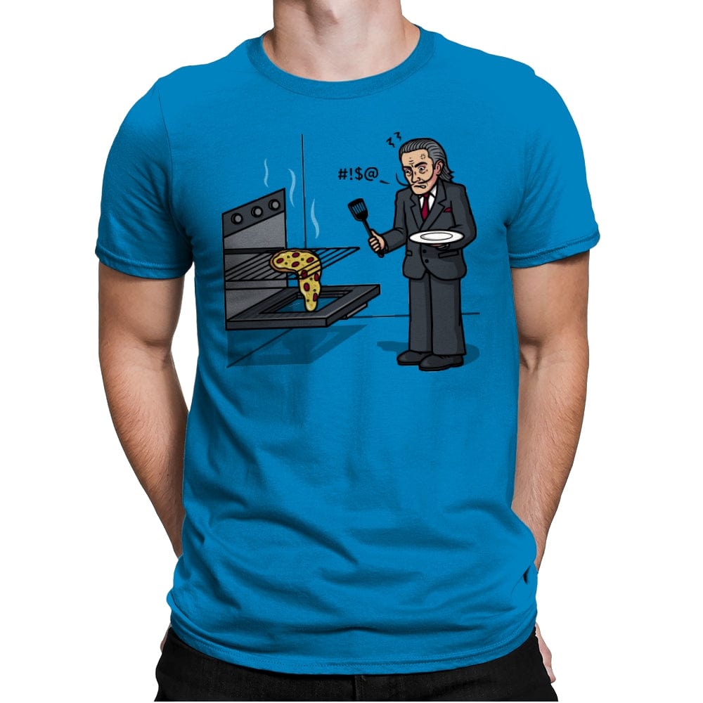 Melting Pizza! - Mens Premium T-Shirts RIPT Apparel Small / Turqouise