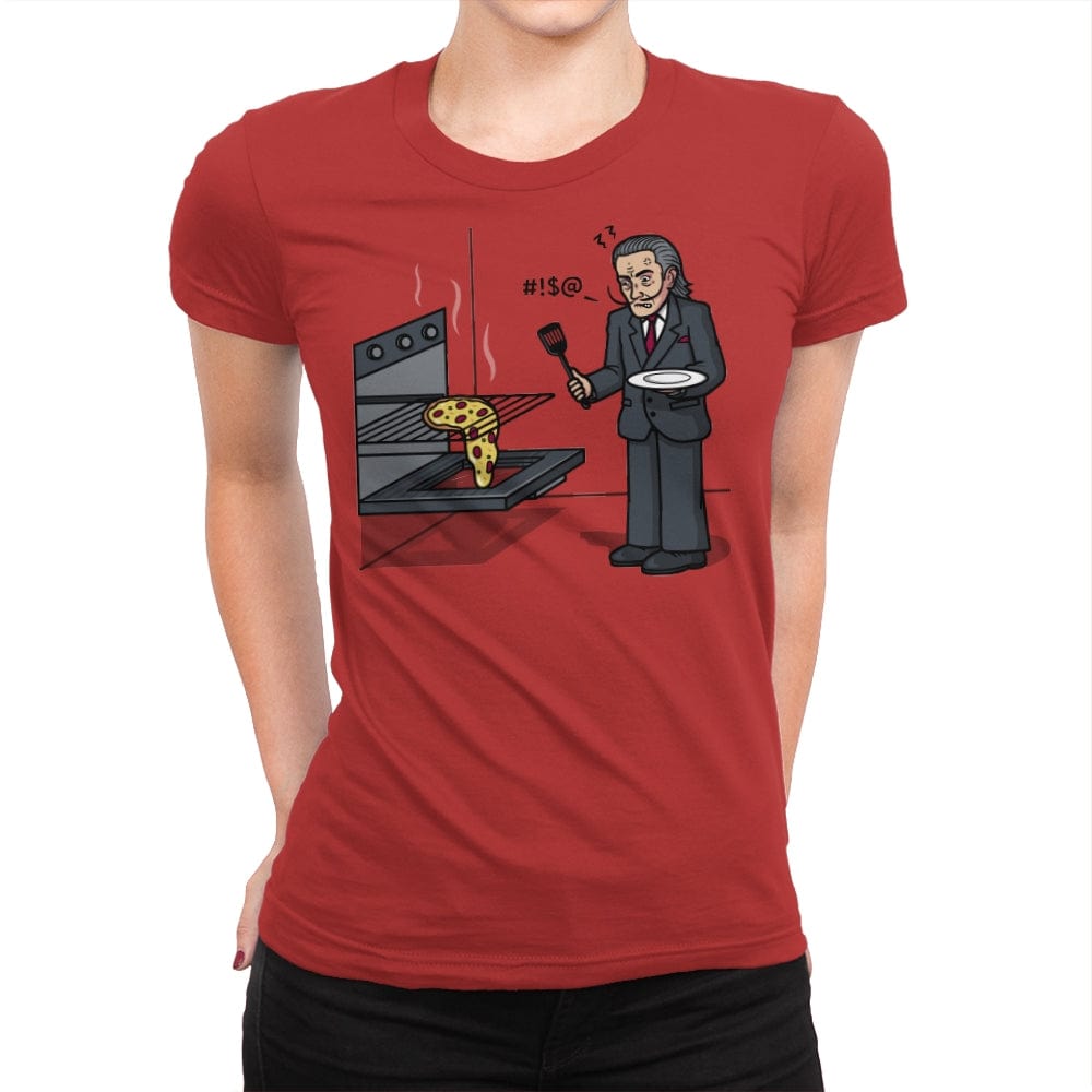 Melting Pizza! - Womens Premium T-Shirts RIPT Apparel Small / Red