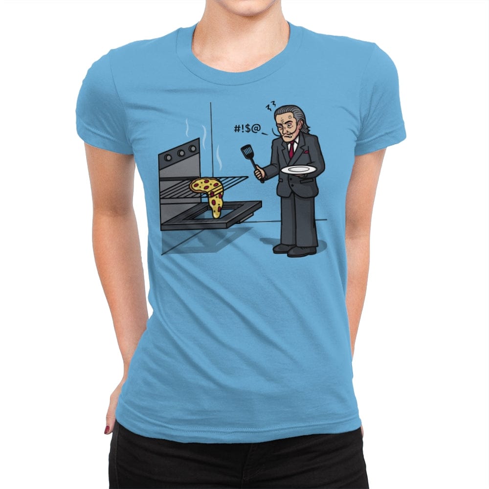 Melting Pizza! - Womens Premium T-Shirts RIPT Apparel Small / Turquoise
