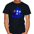 Melting Time Machine - Mens T-Shirts RIPT Apparel Small / Black