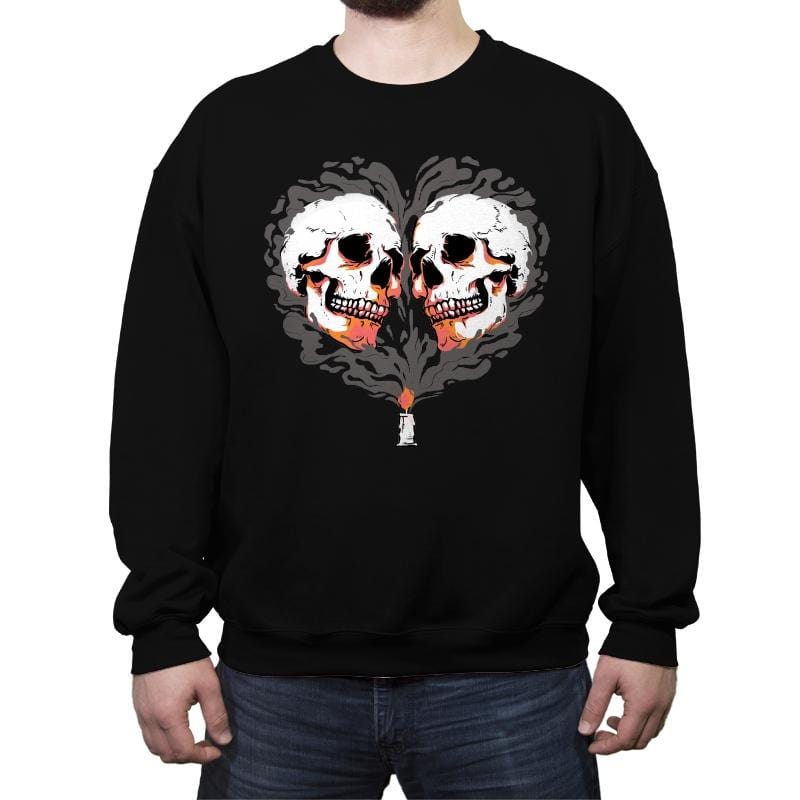 Memento Mori - Crew Neck Sweatshirt Crew Neck Sweatshirt RIPT Apparel Small / Black