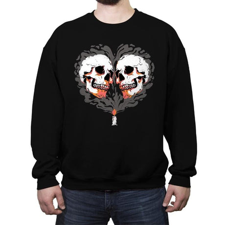 Memento Mori - Crew Neck Sweatshirt Crew Neck Sweatshirt RIPT Apparel Small / Black
