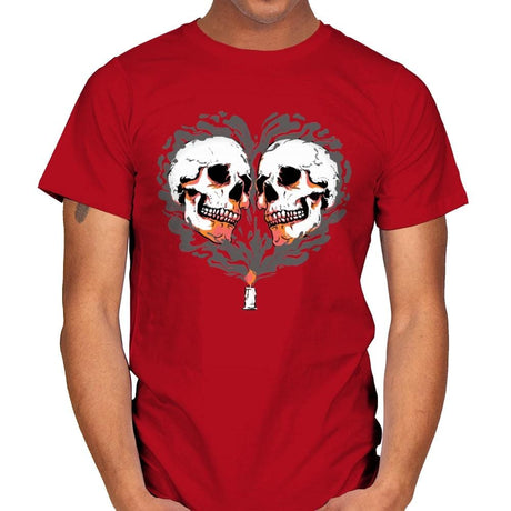 Memento Mori - Mens T-Shirts RIPT Apparel Small / Red