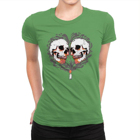 Memento Mori - Womens Premium T-Shirts RIPT Apparel Small / Kelly