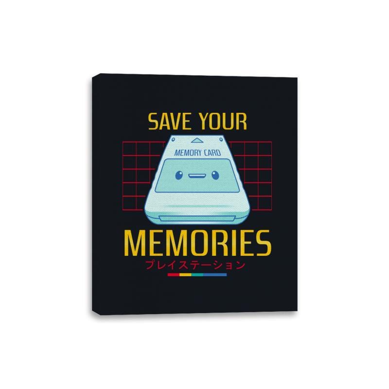 Memorycard - Canvas Wraps Canvas Wraps RIPT Apparel 8x10 / Black