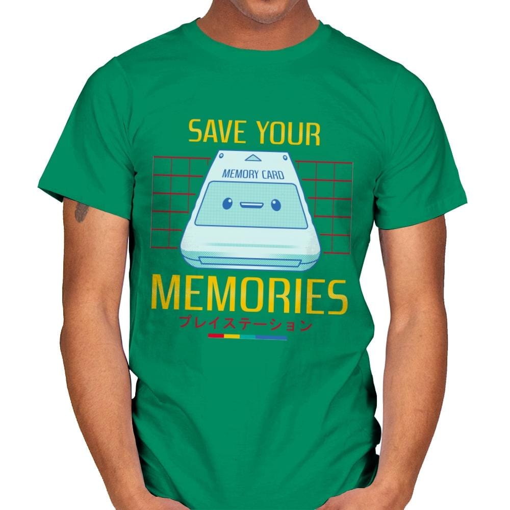 Memorycard - Mens T-Shirts RIPT Apparel Small / Kelly